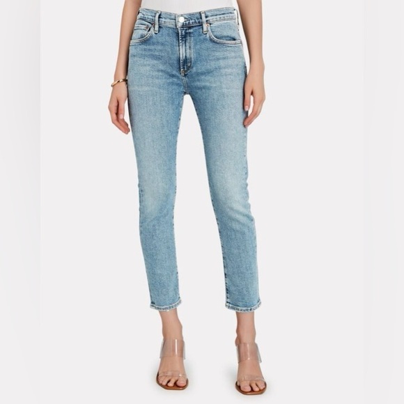 Agolde Toni Mid Rise Straight Jeans - Picture 1 of 12